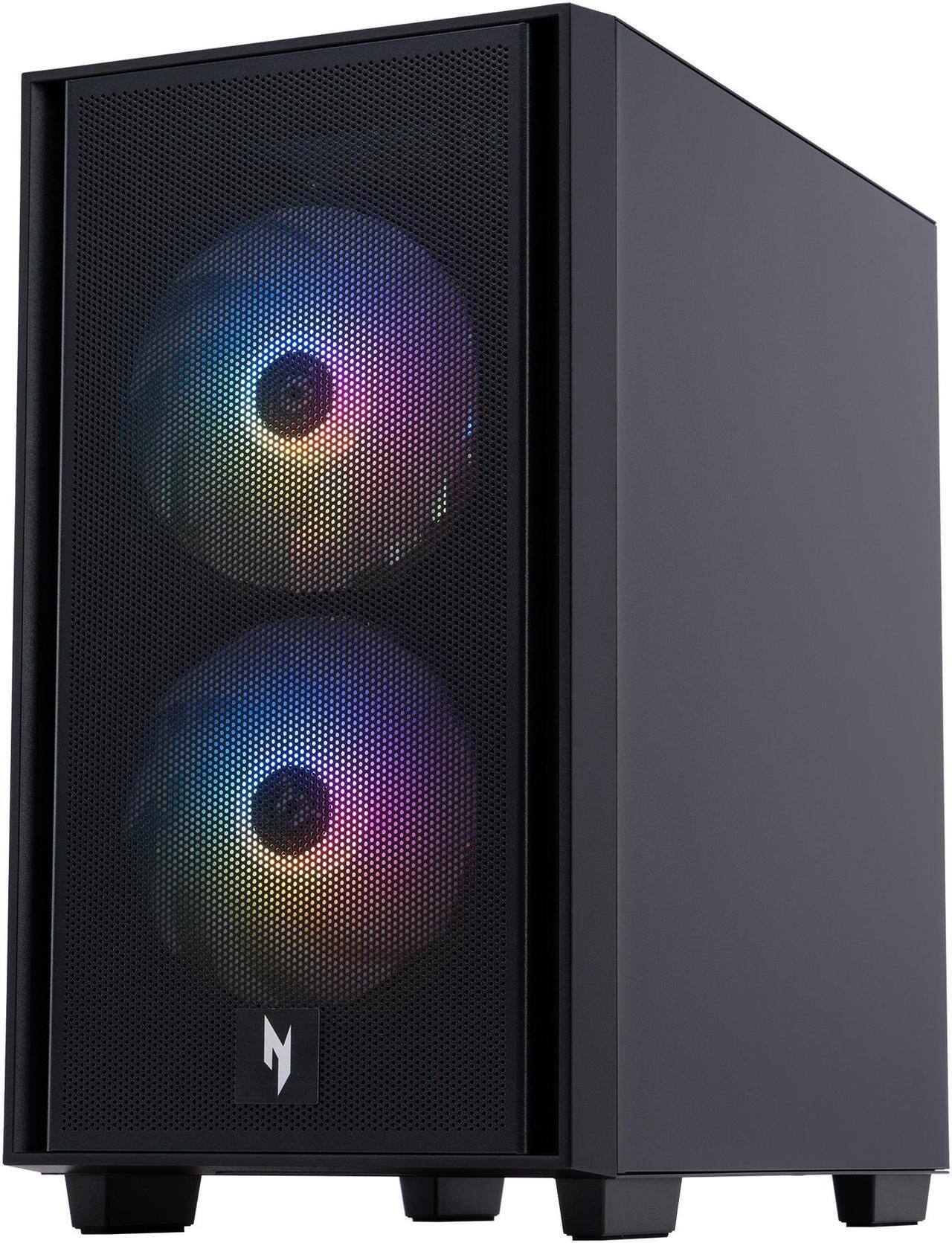 Angle. Acer - Acer Nitro 60 Gaming Desktop Intel Core i5-14400F 16GB DDR5 RAM 1TB Gen 4 SSD NVIDIA GeForce RTX 4060 - Black.