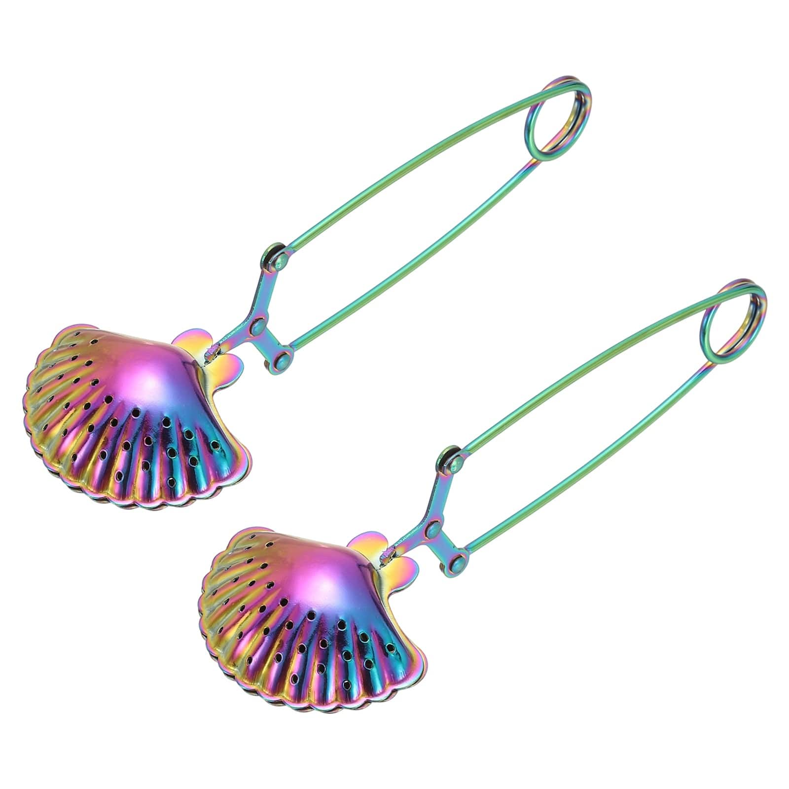 Unique Bargains - 2pcs Tea Infuser, Stainless Steel Loose-Leaf Filter, Long-Handle Strainer for Cup & Teapot, Office Home - Multicolor price history on PriceWatchPro