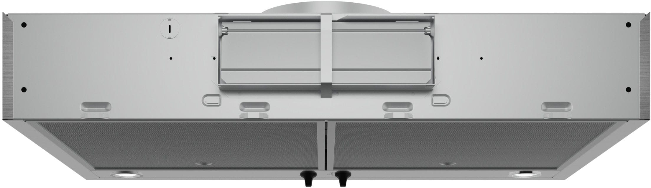 Back. Bosch - 300 Series 30" Convertible Undercabinet Range Hood - Stainless Steel.