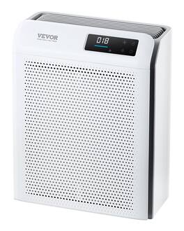 VEVOR - Air Purifier, H13 HEPA Layer, 2018 ft²/h Smart Air Purifier with Speed Control & Child Lock Guard, Efficient Air Cleaner - White