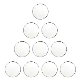 Unique Bargains - Golf Ball Marker, Golf Cap Clip Metal Blank Ball Position Marker, 25mm 10pcs - Fits Men/Women Golfers/Table Games - Silver