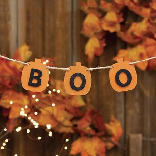 Angle. BreeBe - *BOO Pumpkin Garland - Orange.