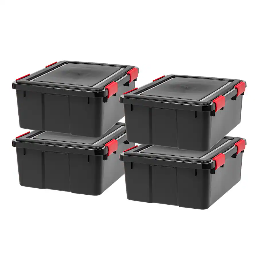Box Body Storage Container IRIS USA Storage Box with Gasket Seal Lid, Heavy Duty Moving Containers ...