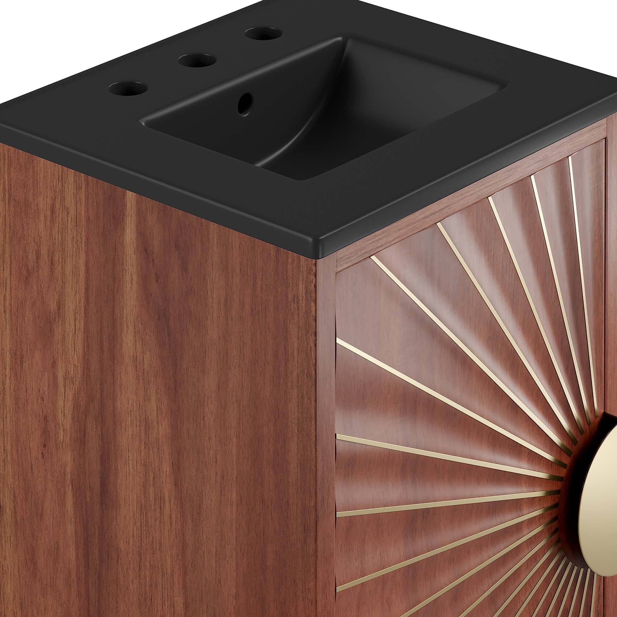 Alt View 7. Modway - Daylight Bathroom Vanity Basin Included by Modway - Black Walnut.