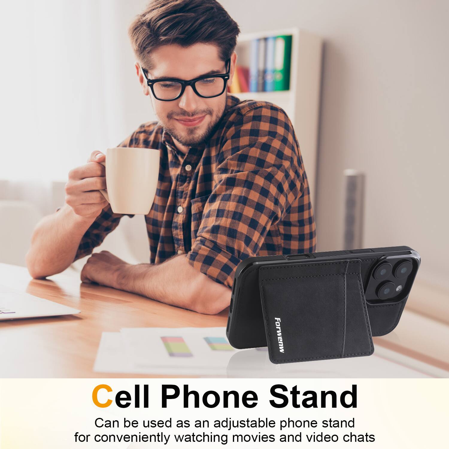 Forwenw Cell Phone Stand

Can be used as an adjustable phone stand for conveniently watching movies and video chats