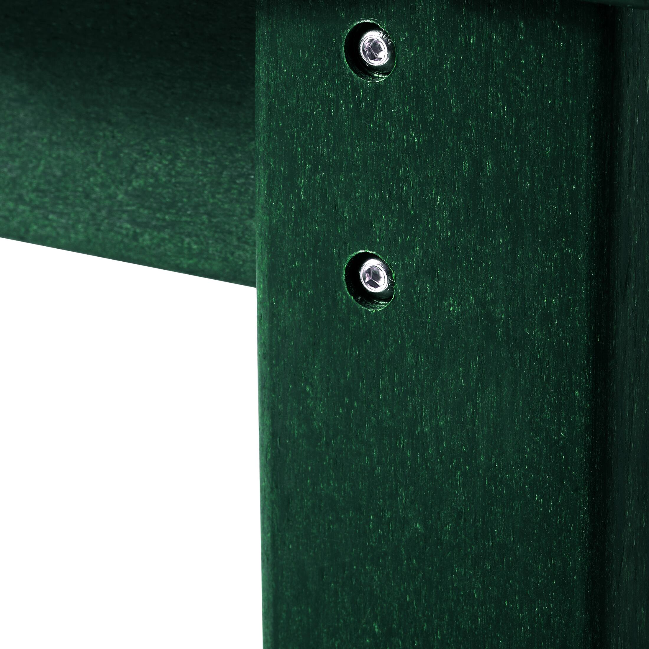 Alt View 5. WestinTrends - WestinTrends Malibu 48" length backless Poly Wood Outdoor / Garden bench - Dark Green.