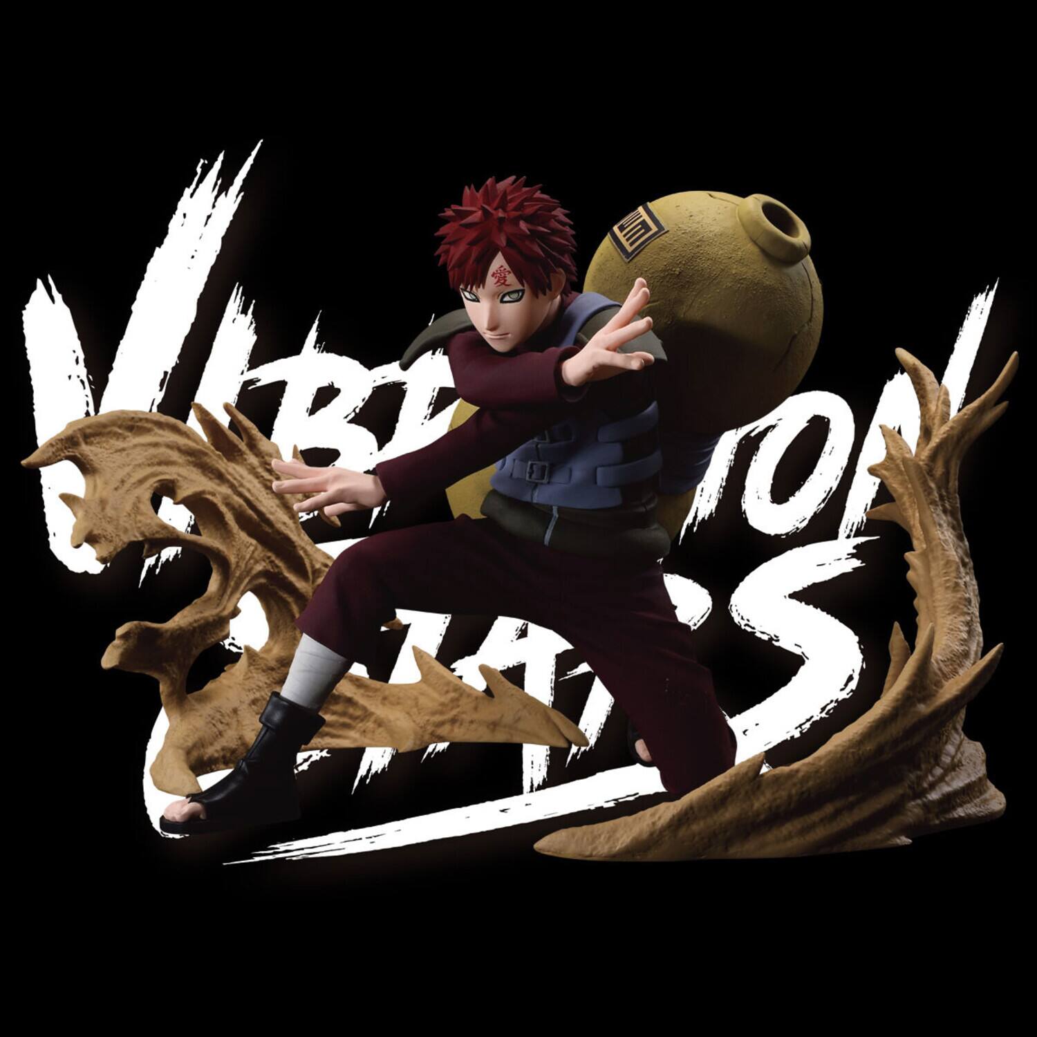 Alt View 2. PopMarket - BanPresto - Naruto Shippuden - Vibration Stars Plus Gaara Statue   - Collectibles - Multicolor.