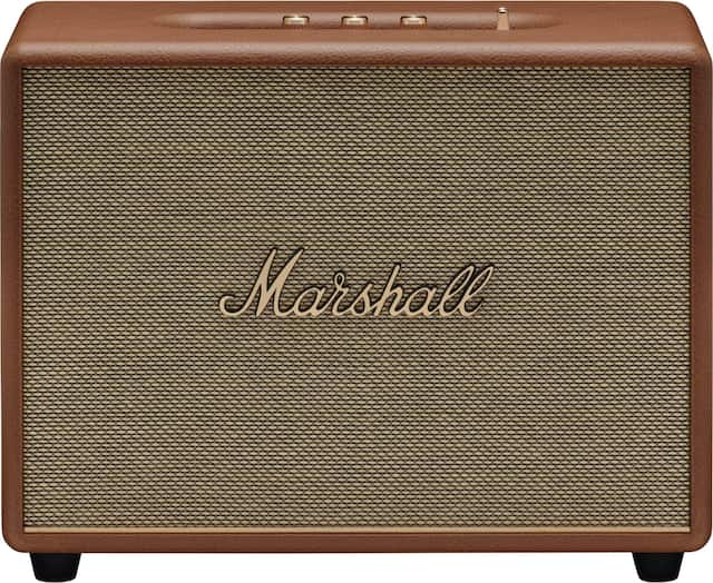 Marshall - Woburn III Bluetooth Home Speaker with Bass / Treble / Volume Controls and 3.5 mm Auxiliary / RCA / HDMI Inputs - Brown