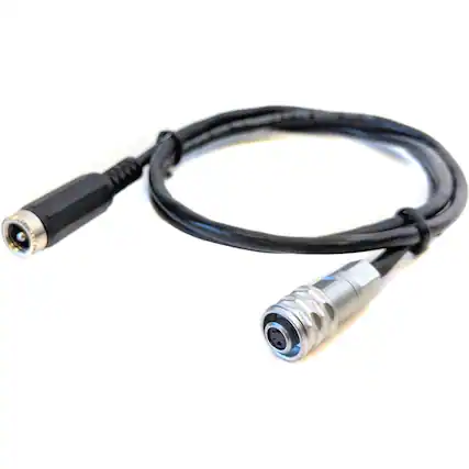 Front. Bescor - Bescor Barrel Connector to 2-Pin Power Cable for BMPCC 4K/6K.