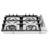 Front. ZLINE - ZLINE 30 in. Gas Cooktop with 4 Gas Burners (RC30) - Black.