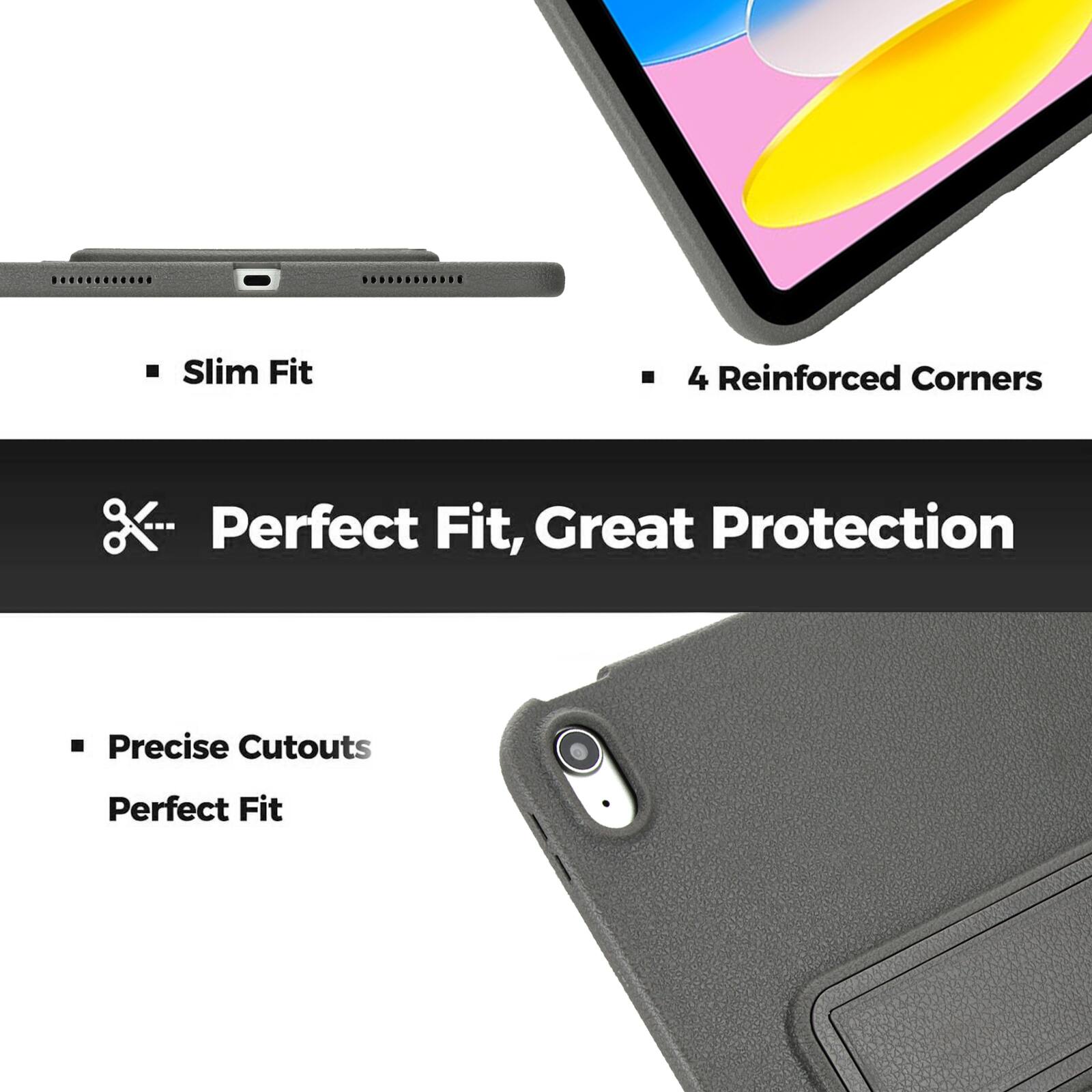 Slim Fit  
4 Reinforced Corners  
Perfect Fit, Great Protection  
Precise Cutouts  
Perfect Fit