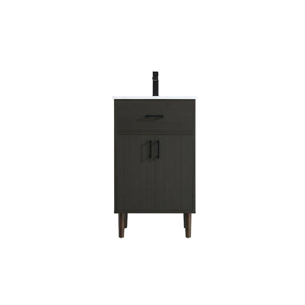 Alt View 4. Elegant Kitchen and Bath - Chandler 20 Inch Single Bathroom Vanity In Mocha Brown - Mocha Brown.