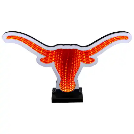 Front. Sporticulture - Texas Longhorns LED Infinity Logo Light - Brown.
