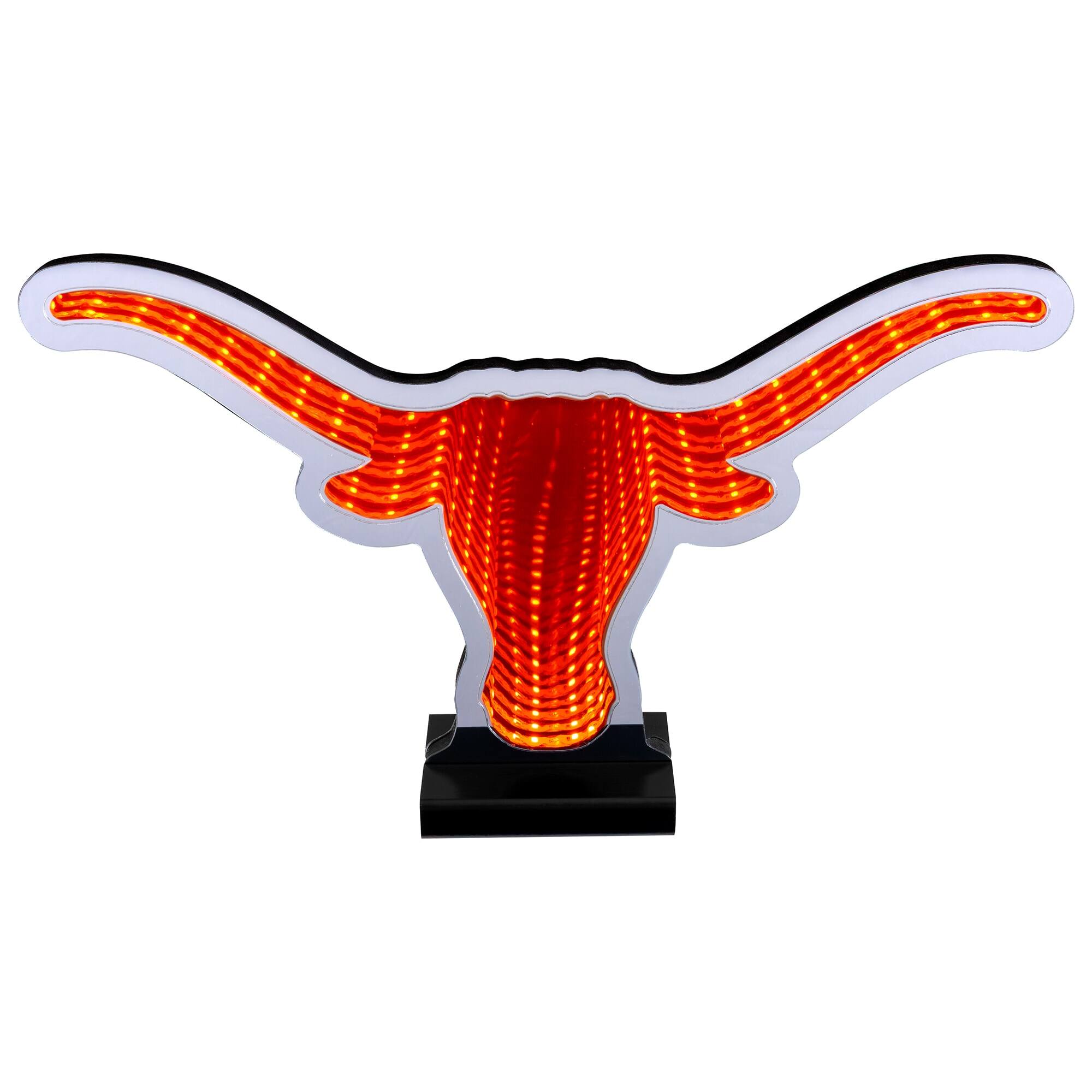 Front. Sporticulture - Texas Longhorns LED Infinity Logo Light - Brown.