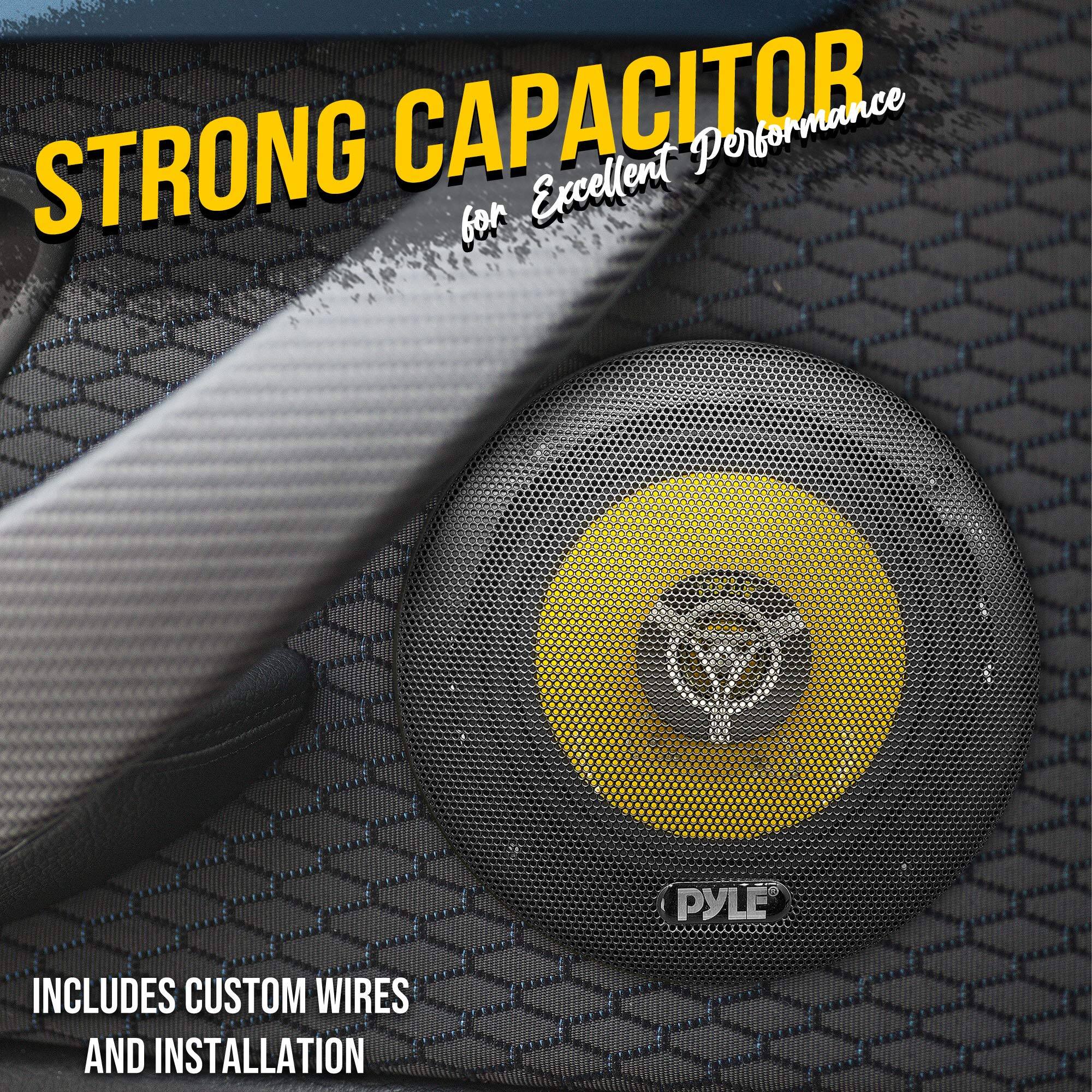 STRONG CAPACITOR for Excellent Performance. INCLUDES CUSTOM WIRES AND INSTALLATION.