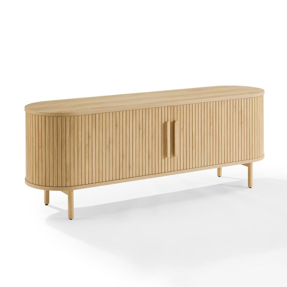 Alt View 10. Crosley Furniture - Ambrose Record Player Cabinet With Vinyl Storage - Ash.