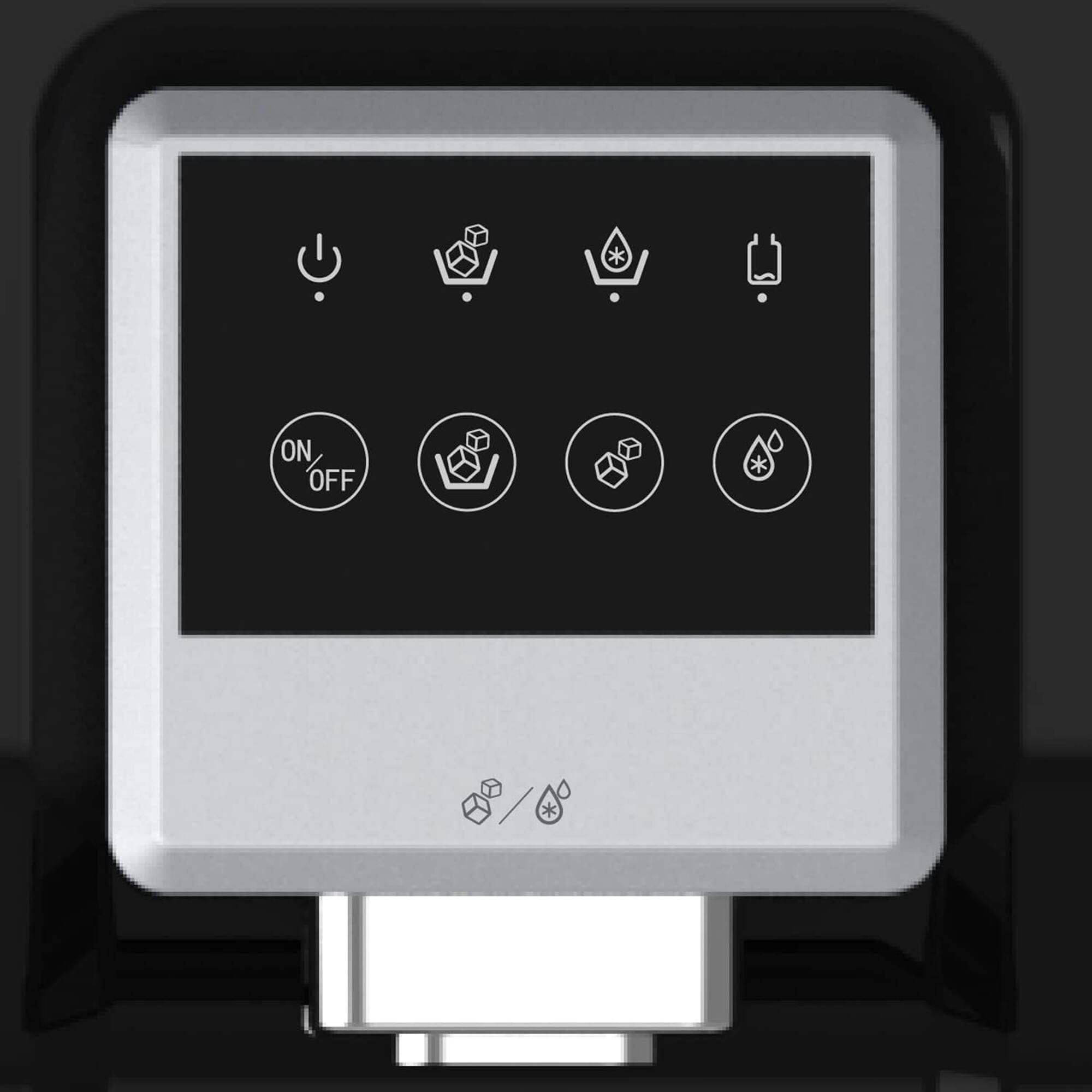 Alt View 1. Parrot Uncle - 2-in-1 Black Countertop Water Dispenser with Ice Maker, 26lbs - Black.