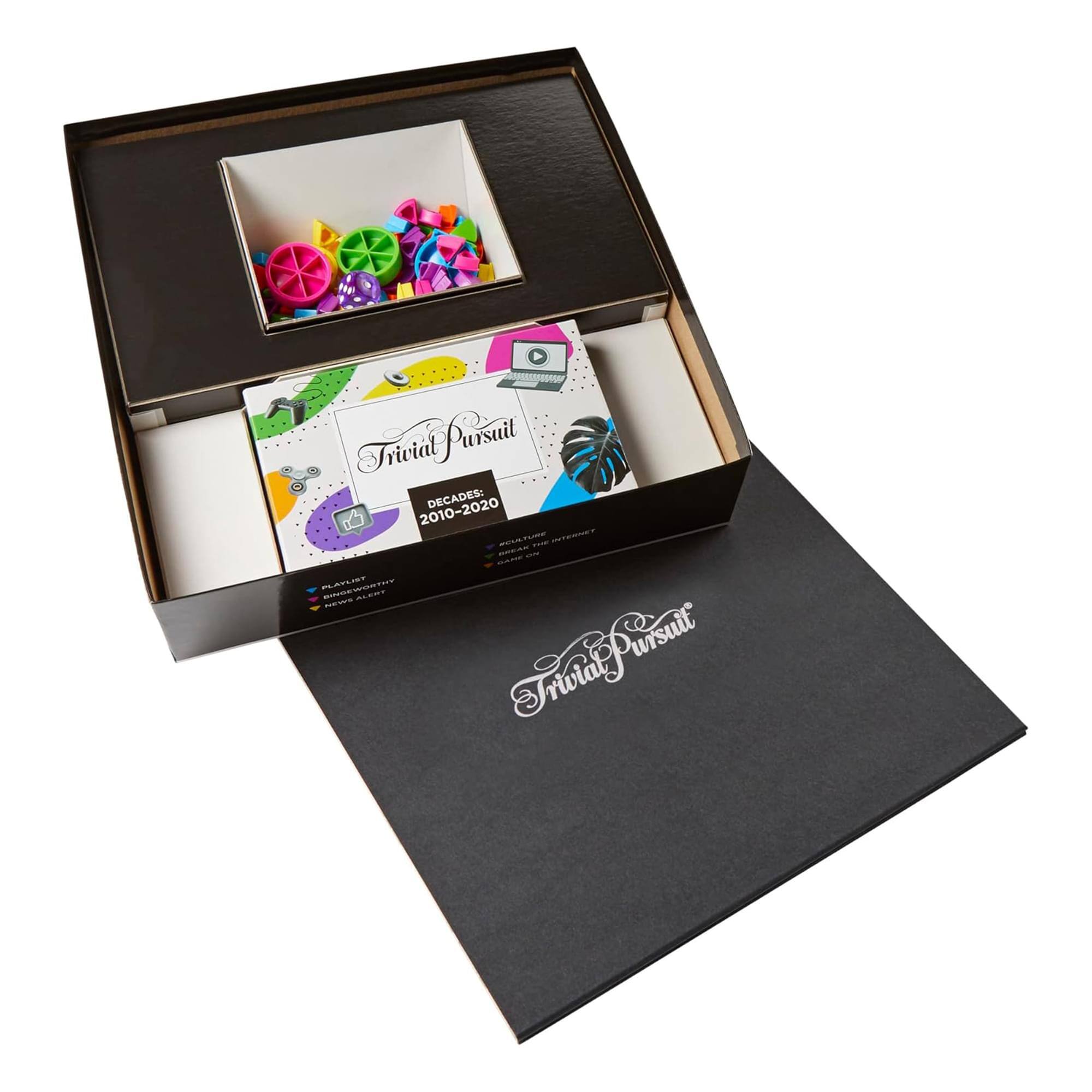 Trivial Pursuit  
DECADES: 2010-2020  

PLAYLOT  
PLAYLIVERY  
NEWS ALERT  

Trivial Pursuit