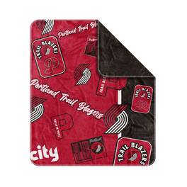 Logo Brands - Portland Trail Blazers 50" x 60" Dream Weave Throw Blanket - Red