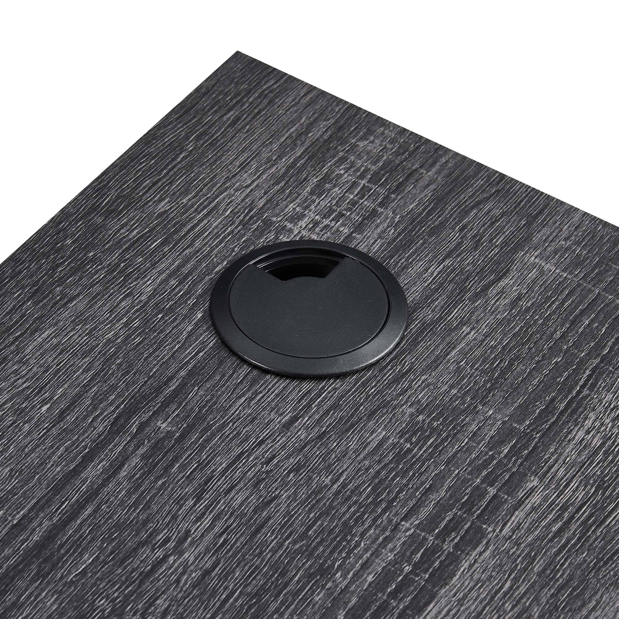 Alt View 4. Modway - Render Wall Mount Corner Office Desk by Modway - Charcoal.