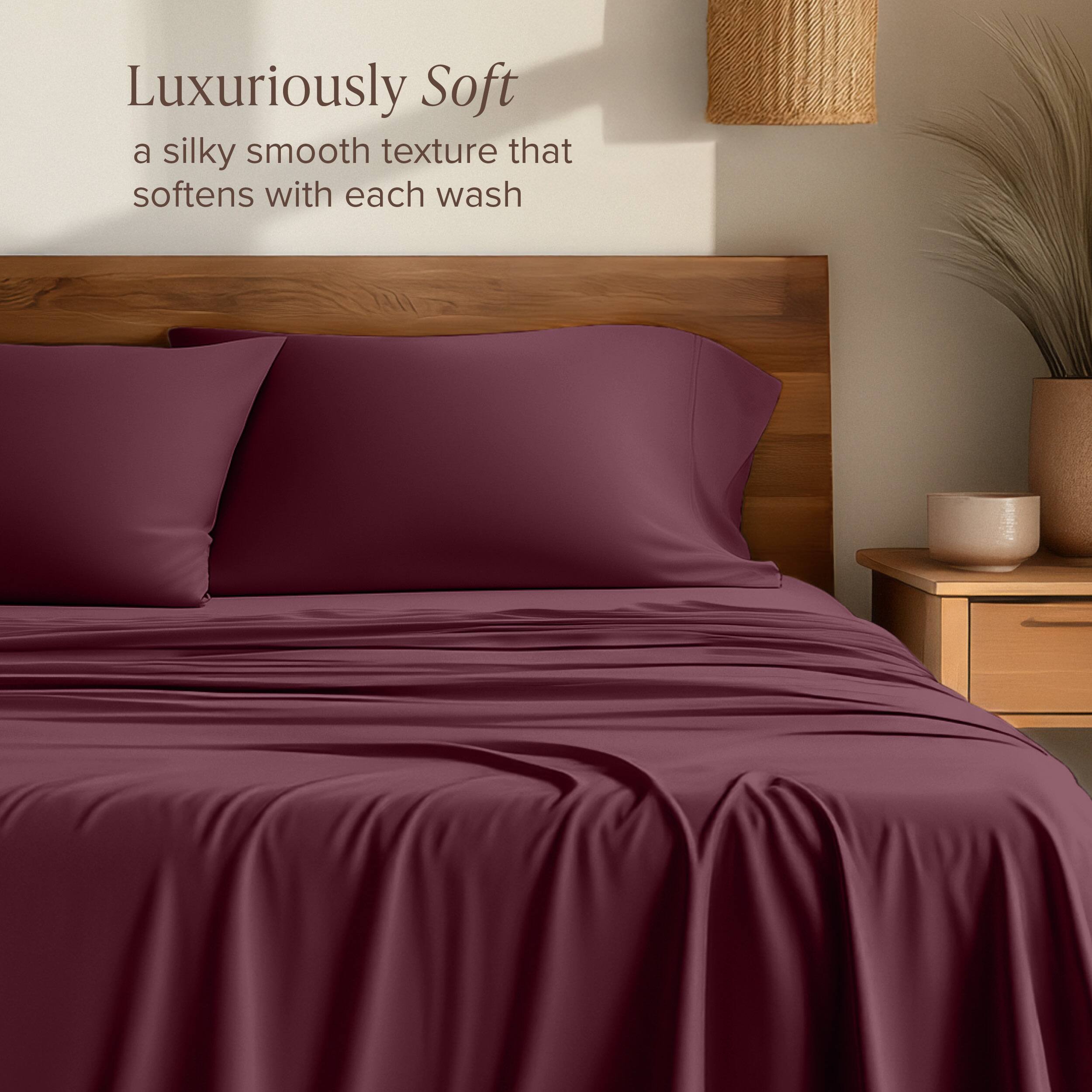 Luxuriously Soft  
a silky smooth texture that softens with each wash