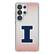Front. Keyscaper - Illinois Fighting Illini Linen Logo Galaxy Clear Case - S24 - Multicolor.