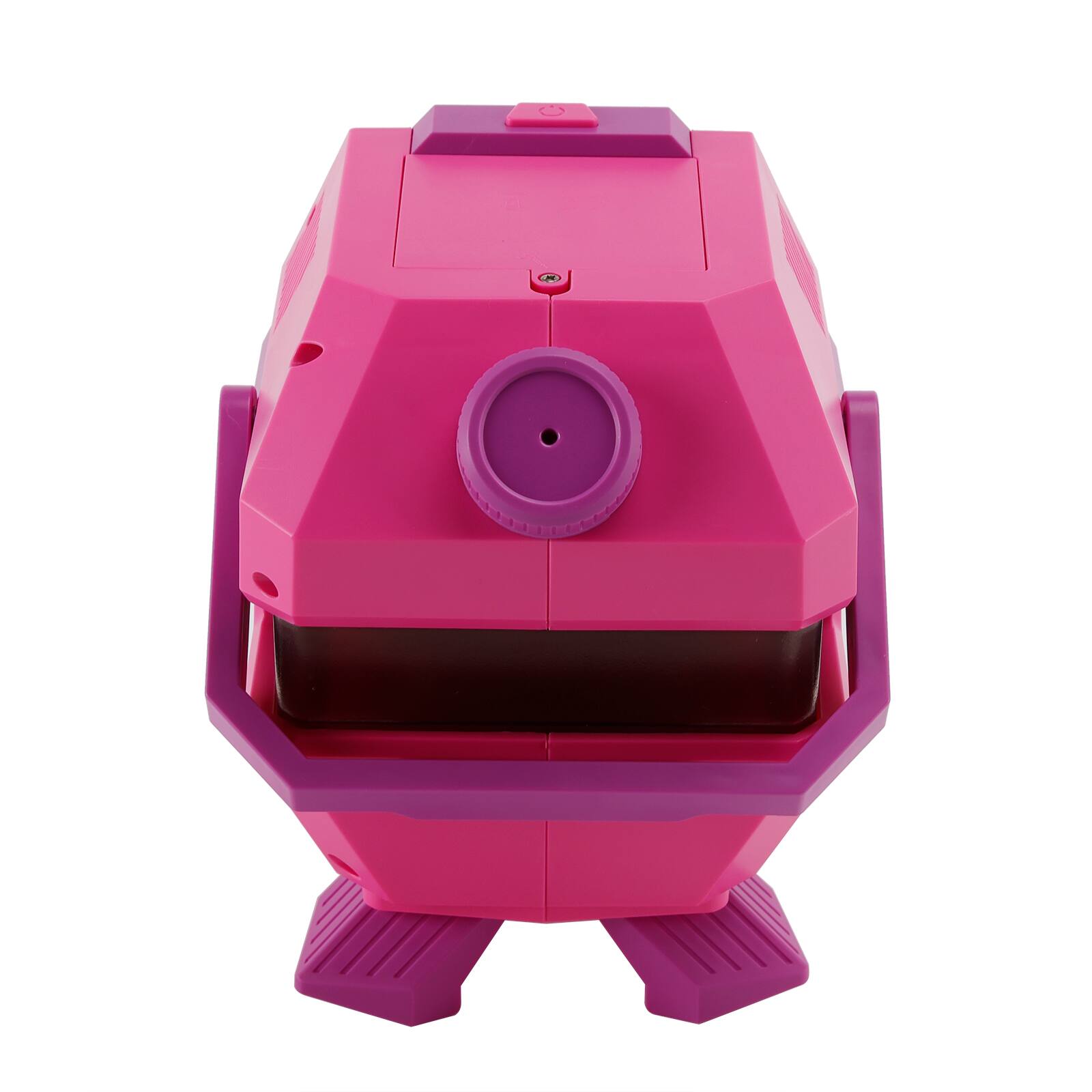 Alt View 6. Topteng - Handheld Bubble Machine with Light – 20,000 Bubbles/min, 320ml Tank, 6 Big Holes, Battery Operated, Fit for Kids Party - Pink.