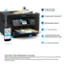 1. 21 ISO ppm black, 11 ISO ppm color* EPSON
2. 2-sided printing; 35-page ADF
3. 250-sheet paper capacity
4. 2.7" color touchscreen
5. Tablet/smartphone printing* plus Epson Smart Panel" App
6. Low energy consumption
7. Scroll down to "From the Manufacturer" to learn more.
8. Based on comparing manufacturers' reported TEC values of the best-selling, similarly featured color laser printers priced about $999 (USD) or less with print speeds of 40 ppm or less as of February 2020.
9. Requires Epson Smart Panel app download and a compatible smart device. Data usage fees may apply. For more information, please visit Epson.com/support.