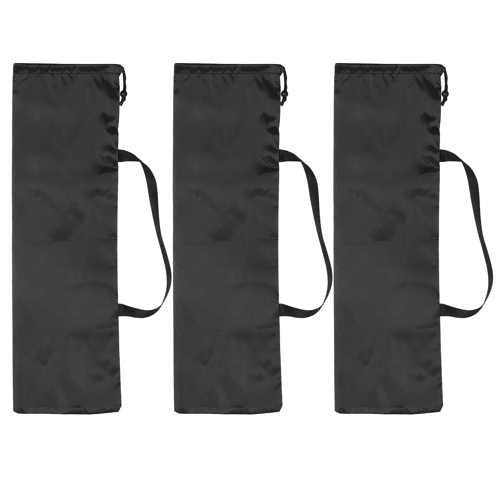 Unique Bargains - 26"x9" Tripod Case, 3pcs Oxford Padded Bag for Camera Gear, Mic, Light Stand - Black