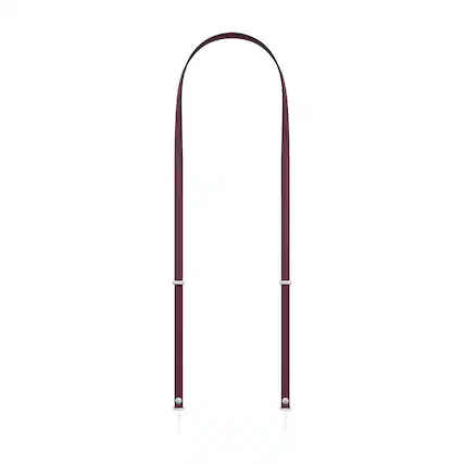 Front. Apple - Crossbody Strap - Burgundy.