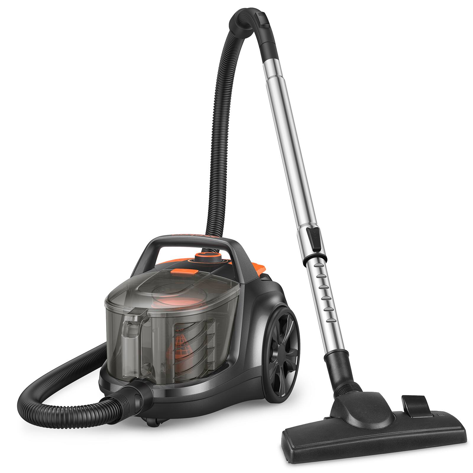 Angle. HOMLUX - Lightweight Bagless Vacuum Cleaner Powerful Multi-Surface Upright Vac with Large Dust Cup for Carpet Floor Pet Hair.