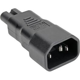 Eaton Tripp Lite Series Power Cord Adapter, C14 to C5 - 7A, 125V, 1 x IEC 60320 C14 Plug - 1 x IEC 60320 C5 - Black