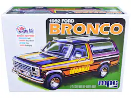 Skill 2 Model Kit 1982 Ford Bronco 1/25 Scale Model by MPC - Multicolor