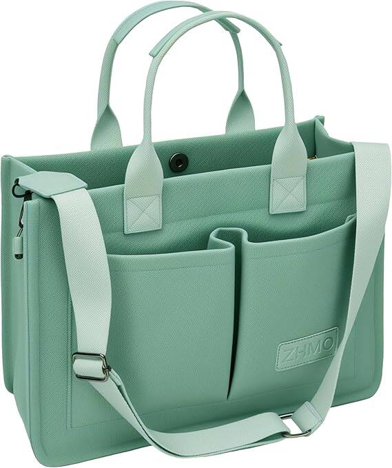 Vulpecula Spade - Canvas Tote Bag for Women,Women's Bags Crossbody Bags Work Laptop Tote Bag Large Handbags Purse - Green With Compartments