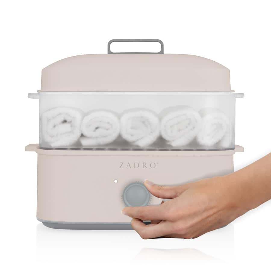 Zadro - 8-Liter Towel Steamer with Tongs - Tan