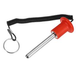 Unique Bargains - Gym Pin, Weight Stack Pin Strength Training Replacement with Pull Rope 0.4 x 3.1 Inch for Home/Gym - Red