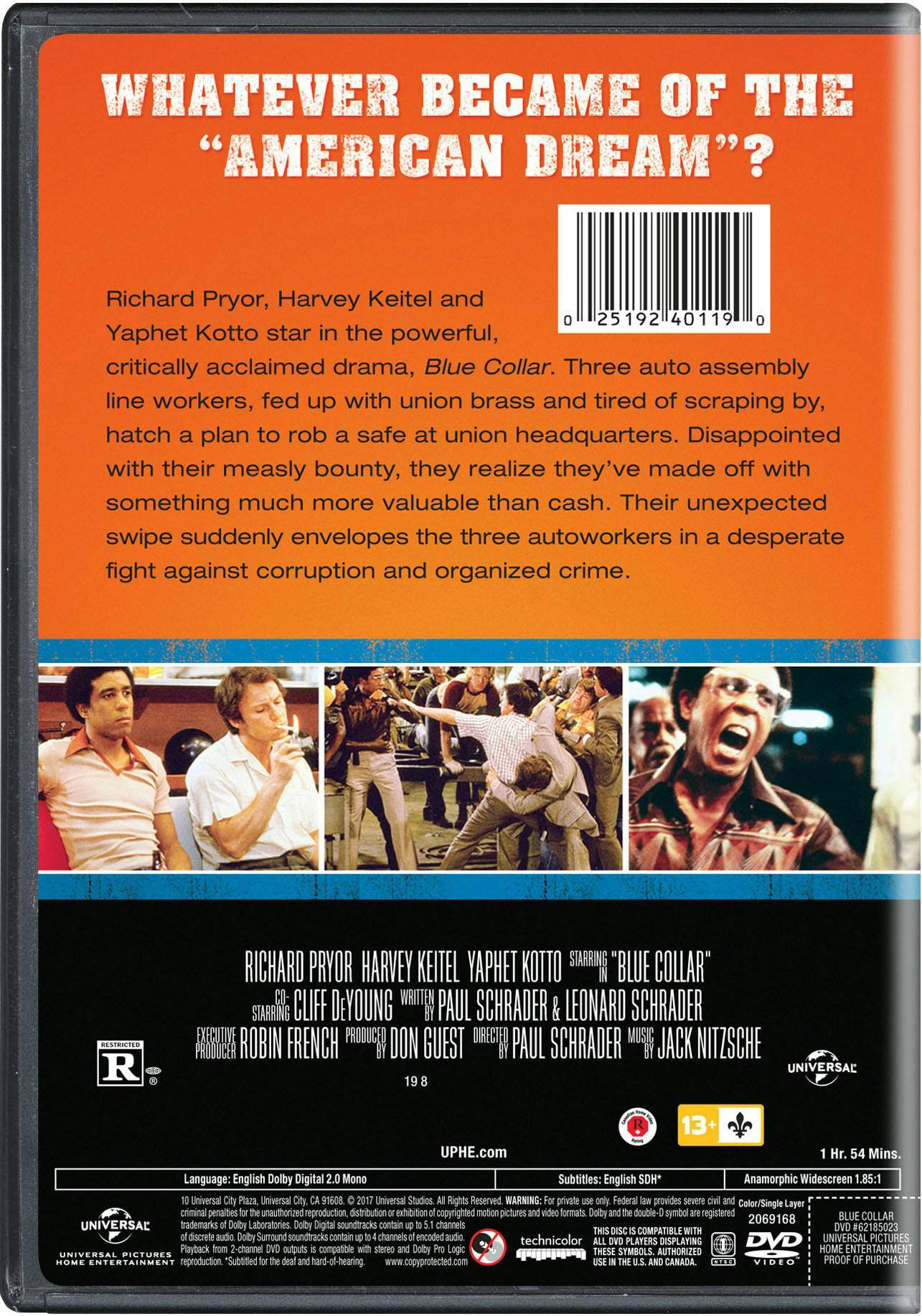 Angle. Blue Collar   - DVD.