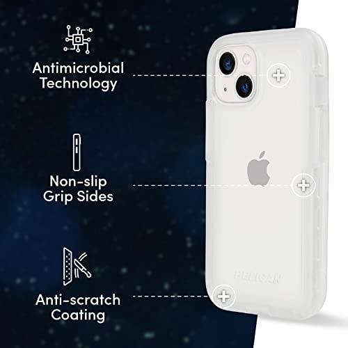 Antimicrobial Technology + Non-slip Grip Sides + Anti-scratch Coating