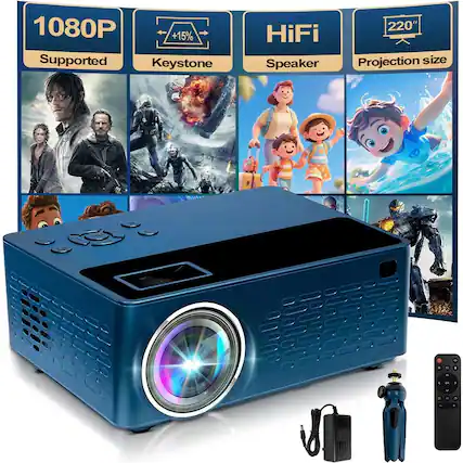 1080P Supported
+15% Keystone
HiFi Speaker
220" Projection size