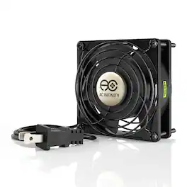 AC Infinity - AXIAL 9225, 120V AC Muffin Cooling Fan, 92mm x 92mm x 25mm - Black