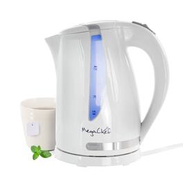 MegaChef - 1.7Lt. Plastic Electric Tea Kettle - White