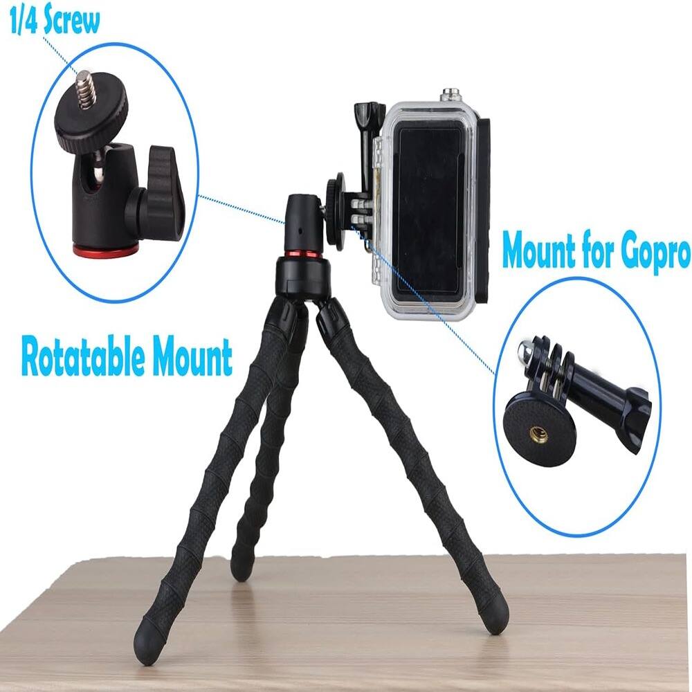 1/4 Screw  
Rotatable Mount  
Mount for Gopro