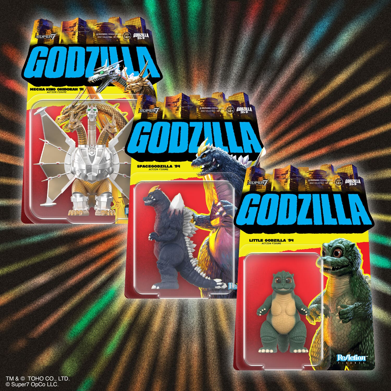 Super7 Toho ReAction Figures Wv11 Little Godzilla COLLECTIBLES