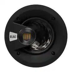 Front. ELAC - Elac IC-VJ63-W - Vertex 3 6.5" In-Ceiling Speaker with JET - White, Sold Individually - Black/Gray.
