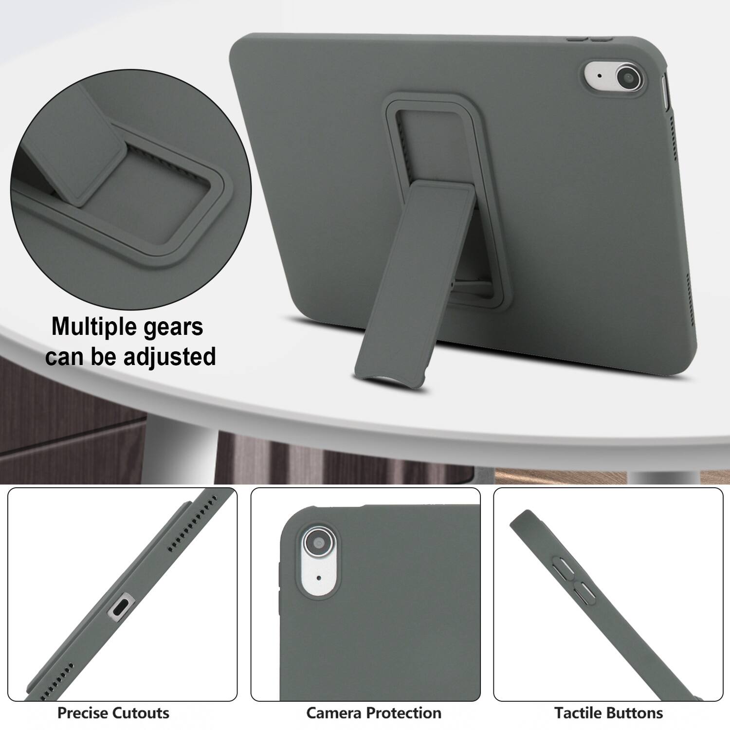 Multiple gears can be adjusted.  
RR Precise Cutouts  
Camera Protection  
Tactile Buttons