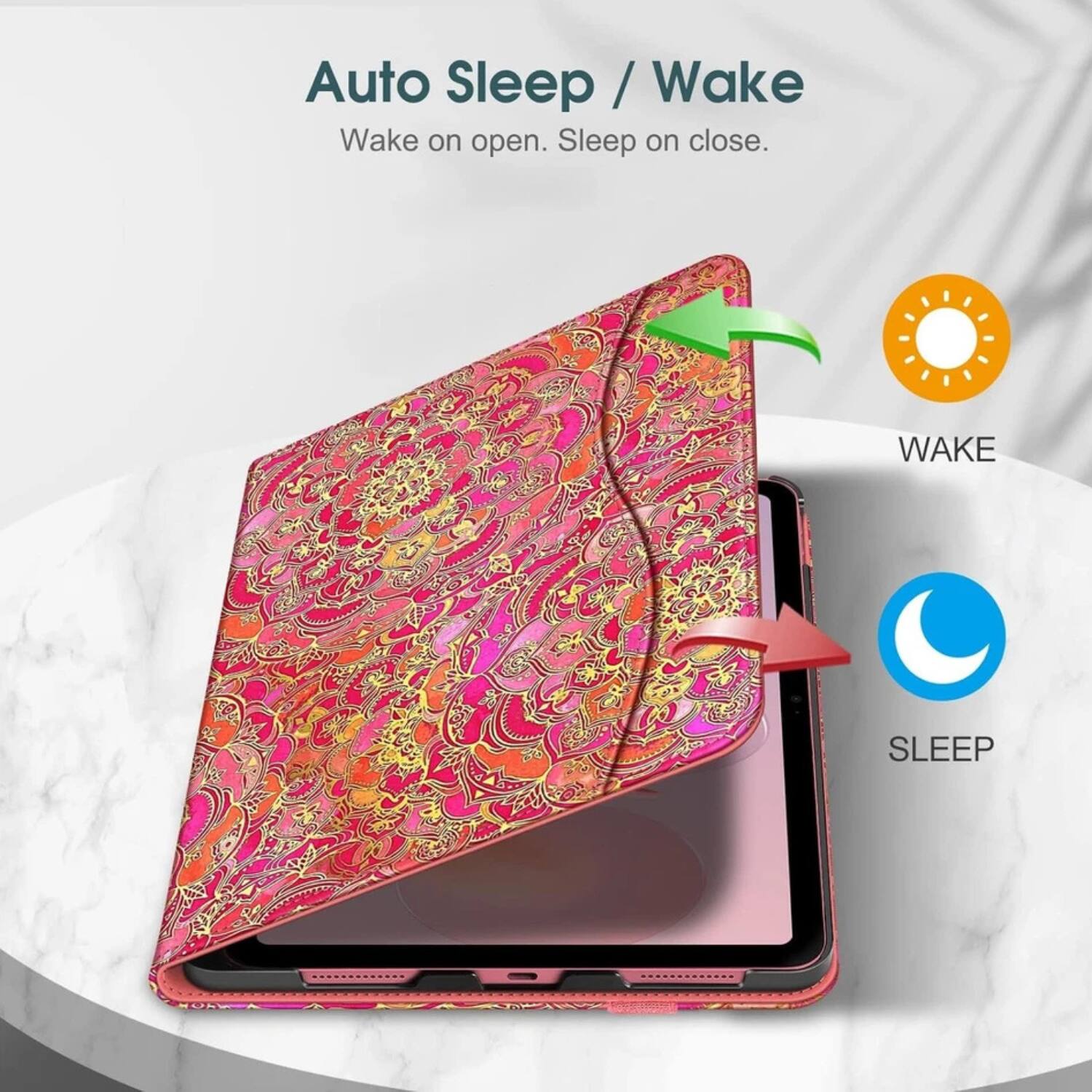 Auto Sleep / Wake  
Wake on open. Sleep on close.