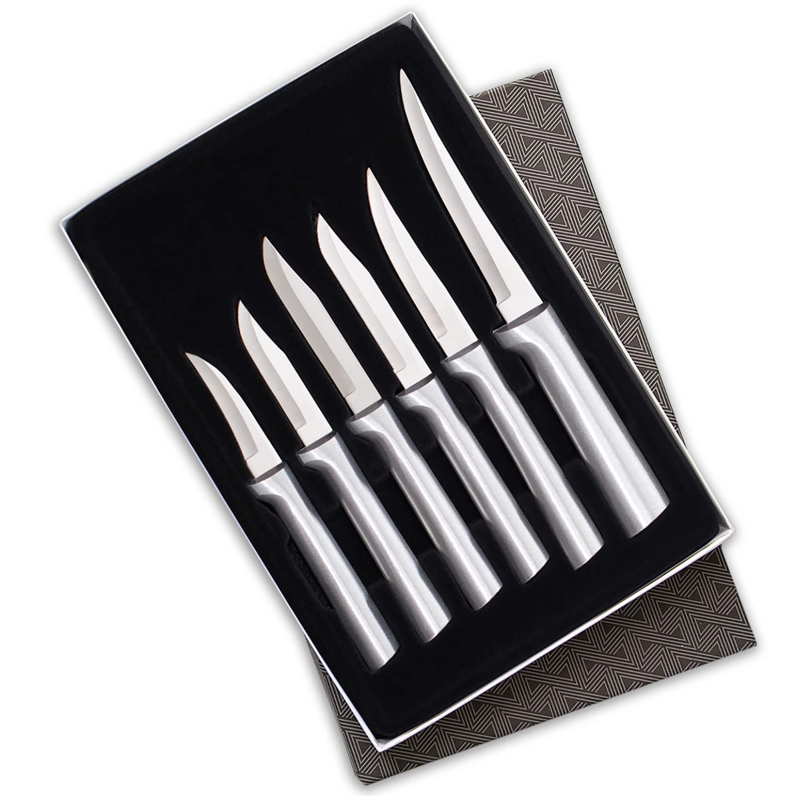 Rada - 6 Piece All-Star Paring Knife Gift Set, Handles - Silver