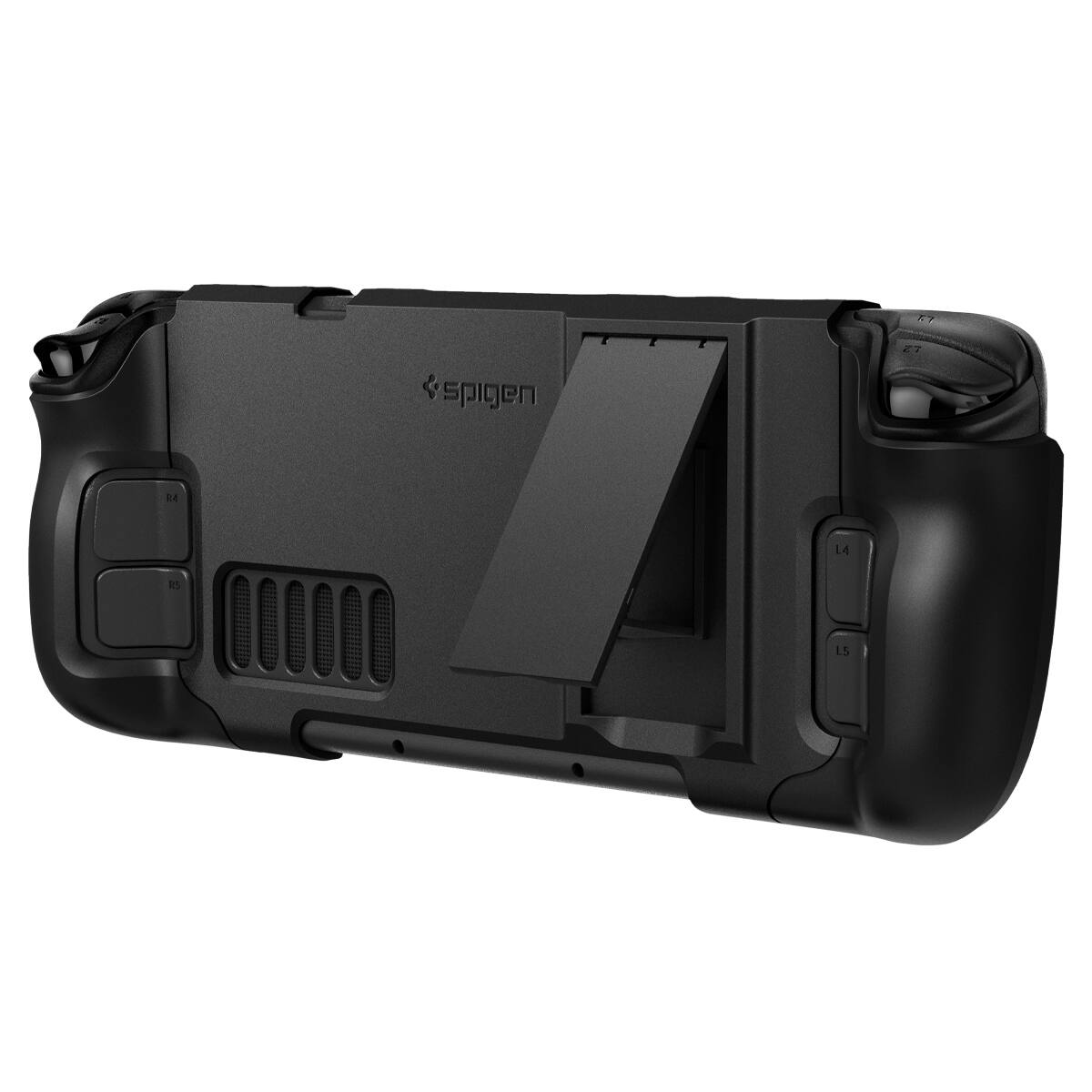 Left. Spigen - Spigen Thin Fit Pro Case for Steam Deck - Black.