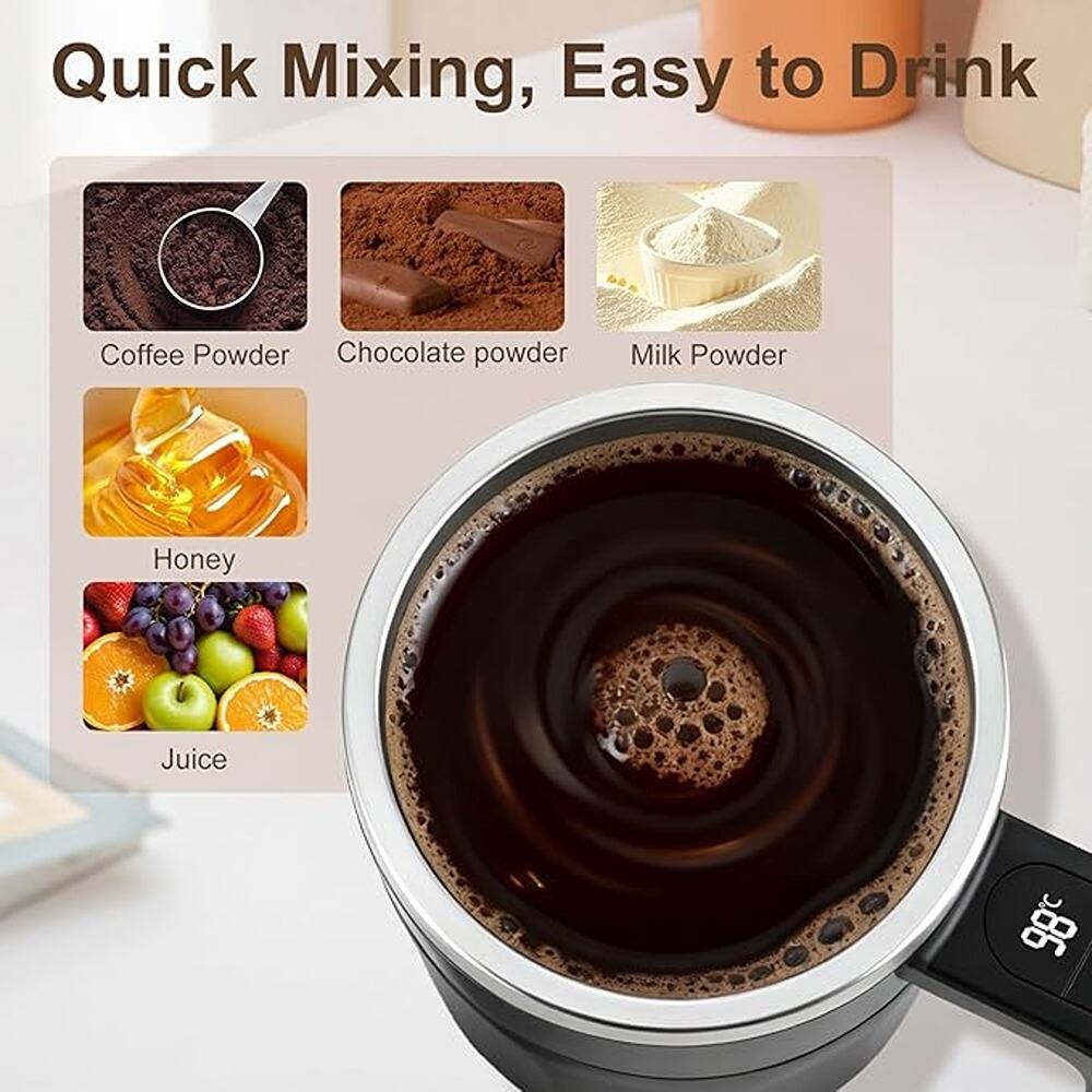 Quick Mixing, Easy to Drink

- Coffee Powder
- Chocolate Powder
- Milk Powder
- Honey
- Juice