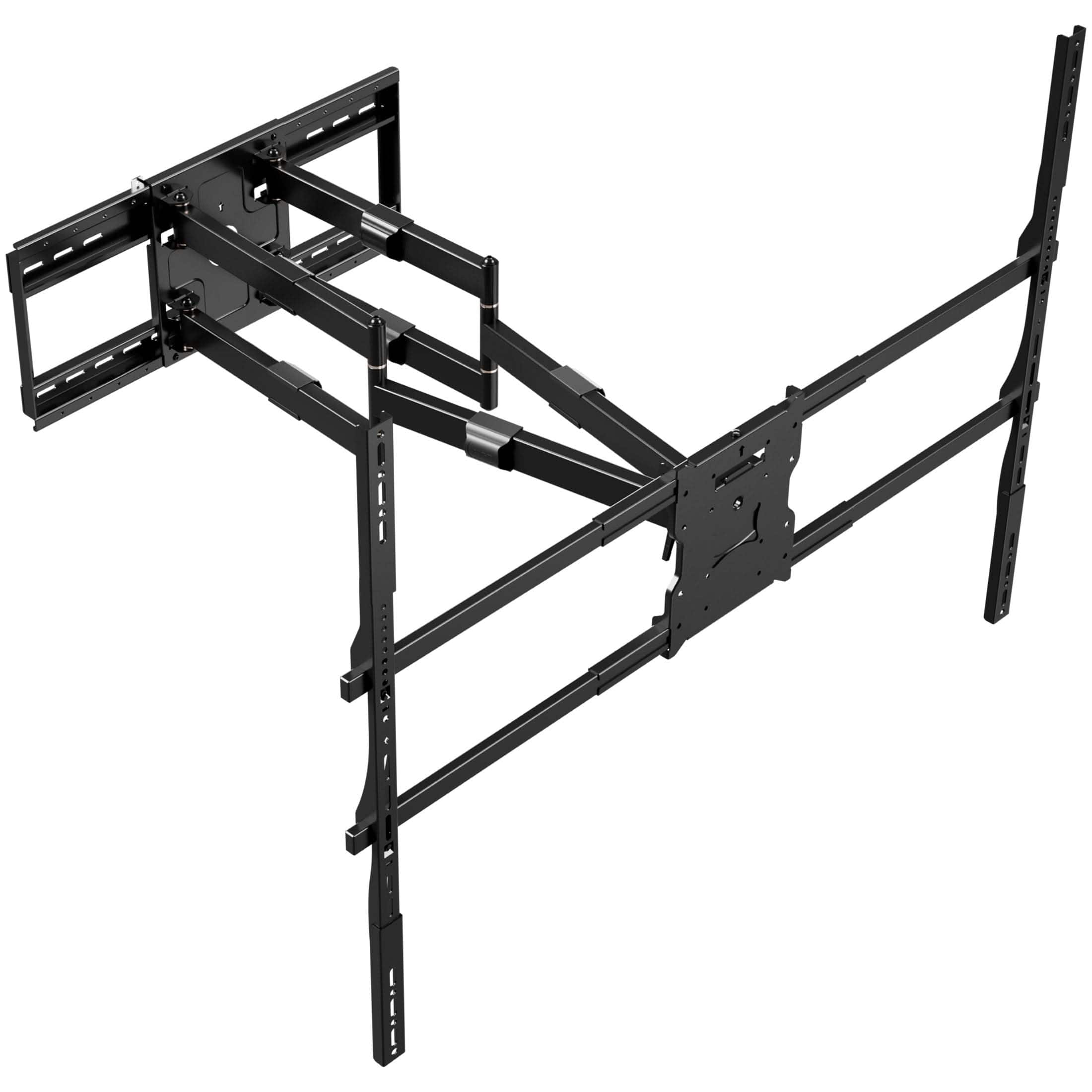 Mount-It! - Heavy-Duty XXL Full Motion TV Wall Mount for 75″ – 140″ TVs with Full Articulating Arm - Black